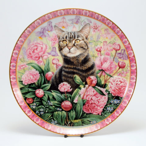 Decorative Cat Plate, DM Christie
