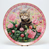 Decorative Cat Plate, DM Christie