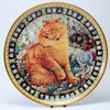 Decorative Cat Plate, Danbury Mint Dandelion