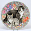 Decorative Cat Plate, Royal Worcester Purrfect friends