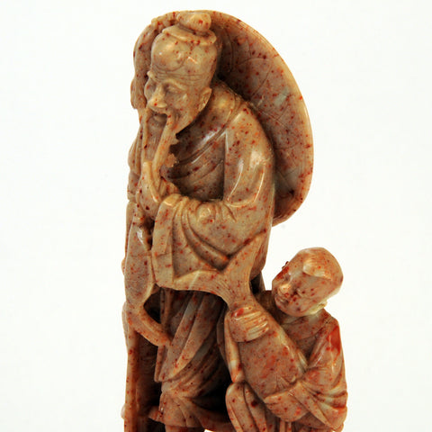 chinese soapstone fisherman boy 2