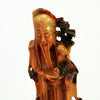 chinese soapstone happy man with boy 1