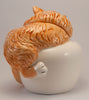 Large Unique Ginger cat cookie jar