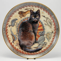 Decorative Cat Plate, DM  Gabrielle