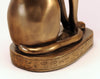 Egyptian bastet cat figurine brass finish