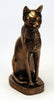 Egyptian bastet cat figurine brass finish