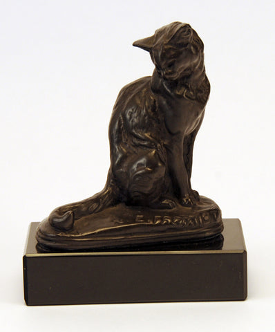E. Fremiet cat figurine du louvre reproduction