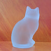 nybro glass cat figurine