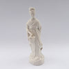 white porcelain figurine blanc de chine lady basket