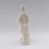 white porcelain figurine blanc de chine lady basket