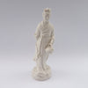 white porcelain figurine blanc de chine lady basket