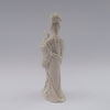 white porcelain figurine blanc de chine lady fan