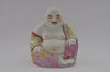 painted porcelain figurine buddha sitting