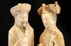 pair chinese ivory emperor and empress