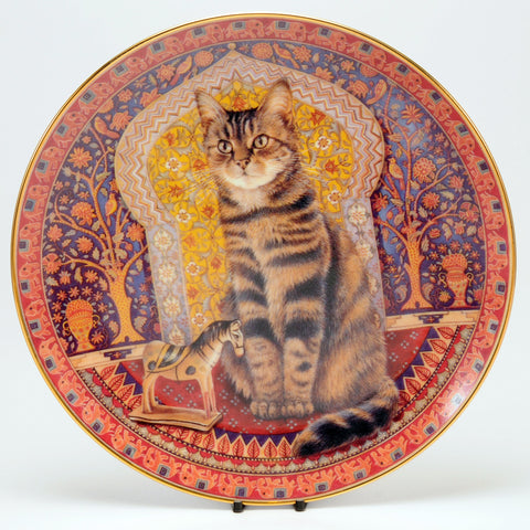 Decorative Cat Plate, Danbury Mint Blossom