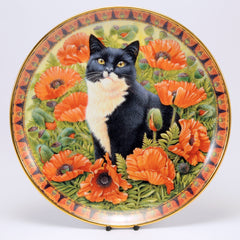 Decorative Cat Plate, Danbury Mint  Posky