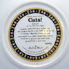 Decorative Cat Plate, Danbury Mint  Dandelion