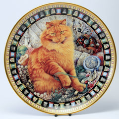 Decorative Cat Plate, Danbury Mint  Dandelion