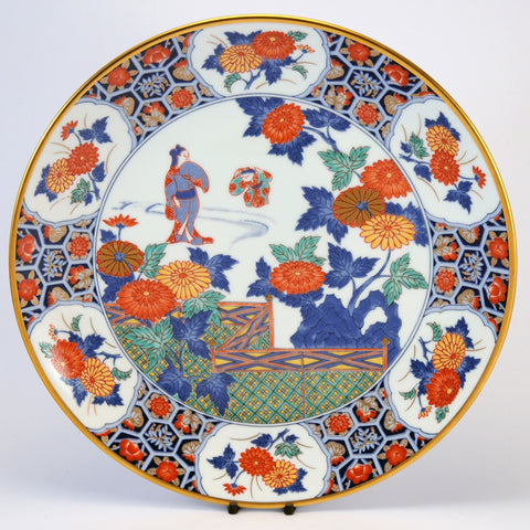 Imari Japanese decorative plate sceneB (2 of 6)