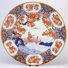 Imari Japanese decorative plate sceneD (4 of 6)