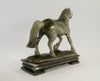 carved green soapstone horse