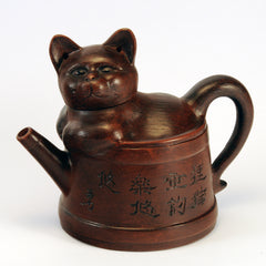 chinese cat clay teapot 1