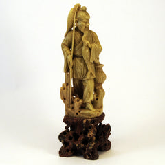 chinese soapstone happy fisherman 1