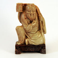 chinese soapstone sitting bearded man basket 1