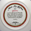 Decorative Cat Plate, Aynsley  Lesley Anne Ivory  Meet my kittens Gemma July