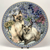 Decorative Cat Plate Royal Worcester  Sue Scullard, Tweedledum Tweedledee
