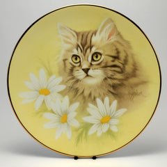 Decorative Cat Plate, HC  Spring Fever