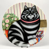 Decorative Cat Plate, Department52  Cat on mat, by Martin Leman