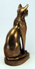 Egyptian bastet cat figurine  brass finish