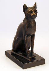 Egyptian bastet cat figurine  du louvre reproduction