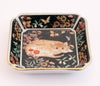 japanese porcelain dish painted cat amongst flowers 310