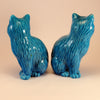 pair chinese turquoise cats