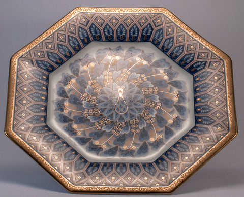 Japanese Peacock decorative plate