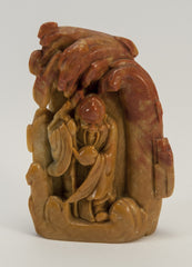 small carved soapstone wiseman inset 010
