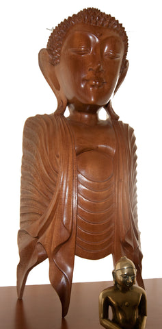 Buddha Carving Head and Torso