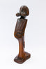 wood carved lady hardwood